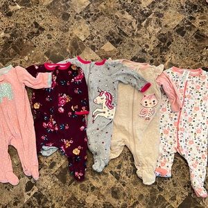 5 Gerber/wonder nation-Sleep & Play Outfits